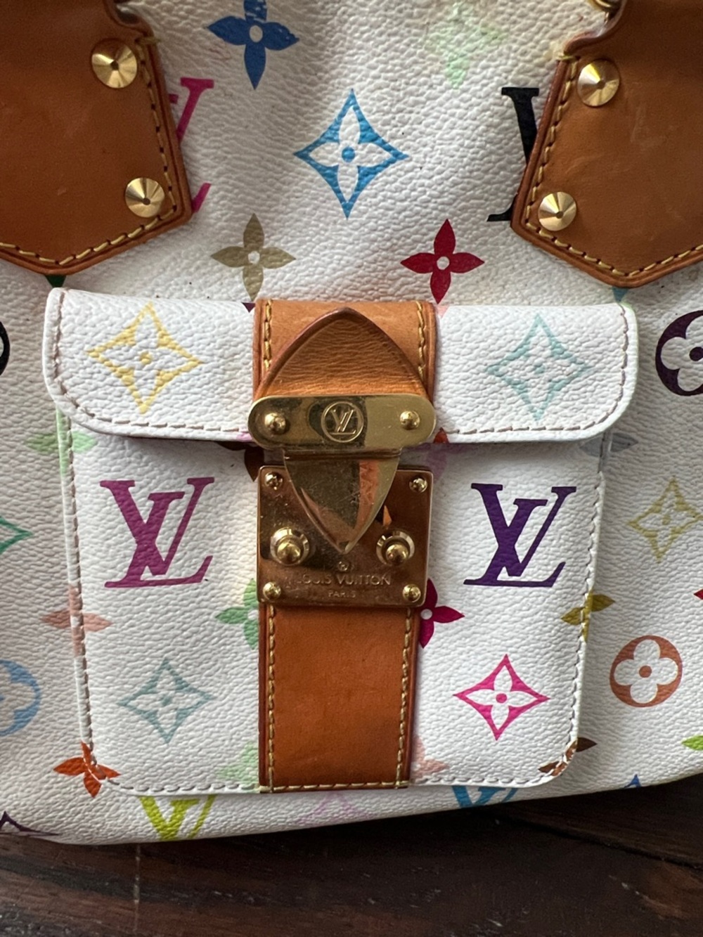 Louis Vuitton Multicolor Monogram Satchel speedy Murakami - Picture 13 of 14